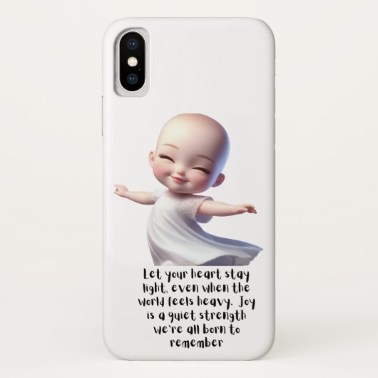 Stay light, stay Joyful - やる気を起こさせる Art Case-Mate iPhoneケース (裏面)