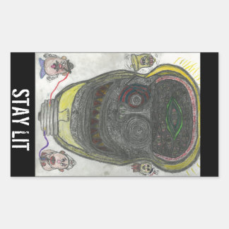 STAY LITスタンプ 長方形シール