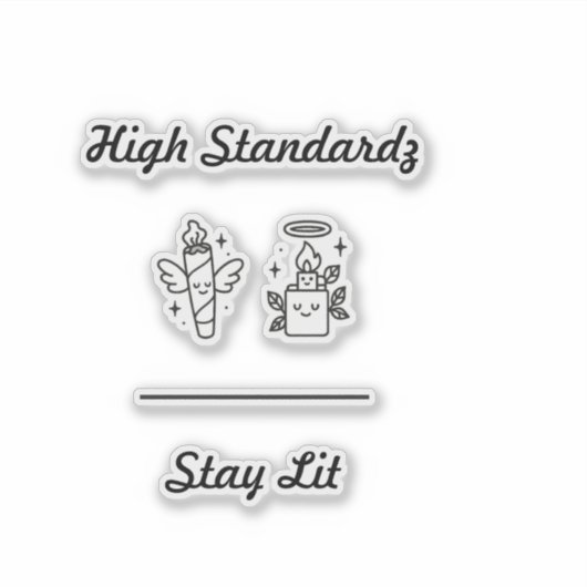 Stay lit sticker シール (正面)