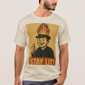 Stay Lit Tシャツ (正面)