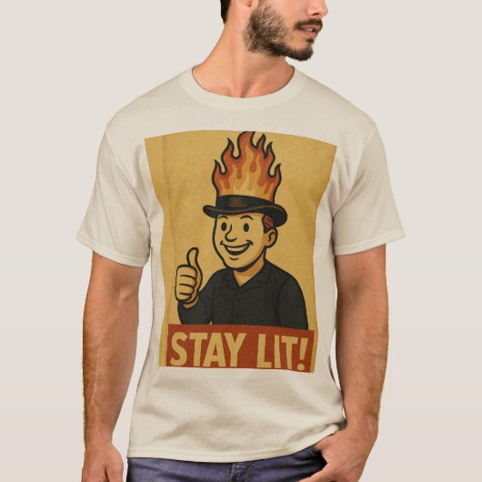 Stay Lit Tシャツ (正面)