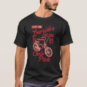 Stay Low Cholo Pride Chicano Lowrider Bicycle Retr Tシャツ (正面)