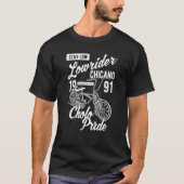 Stay Low Cholo Pride Chicano Lowrider Bicycle Retr Tシャツ (正面)