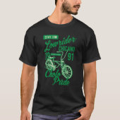 Stay Low Cholo Pride Chicano Lowrider Bicycle Retr Tシャツ (正面)
