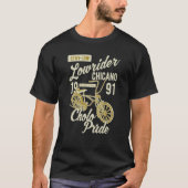 Stay Low Cholo Pride Chicano Lowrider Bicycle Retr Tシャツ (正面)