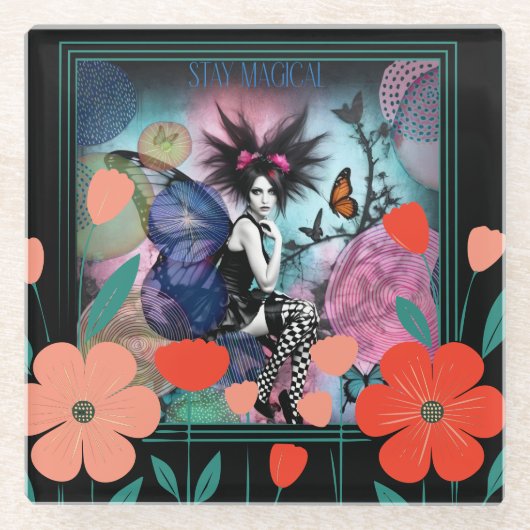 Stay Magical  ガラスコースター (正面)