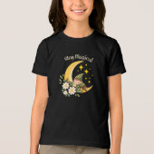 Stay Magical Gnome on Crescent Moon | Whimsical トライブレンドＴシャツ (正面)