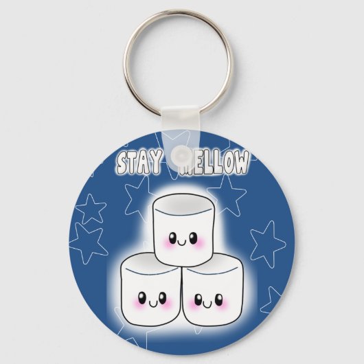 Stay Mellow Marshmallow キーホルダー (正面)