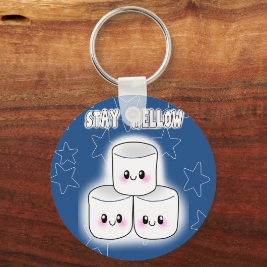 Stay Mellow Marshmallow キーホルダー (正面)