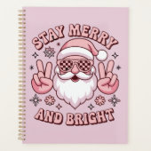 Stay Merry And Bright Christmas Ugly Xmas  プランナー手帳 (正面)