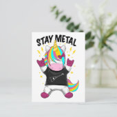 Stay metal unicorn ポストカード (スタンド正面)