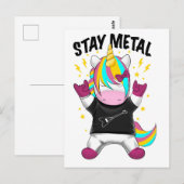 Stay metal unicorn ポストカード (正面/裏面)