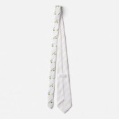 Stay Minty Derby Party Cute Saying Watercolor ネクタイ (裏面)