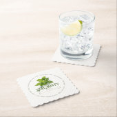 Stay Minty Derby Party Cute Saying Watercolor ペーパーコースター (インサイチュ)