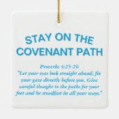 Stay on the Covenant Path セラミックオーナメント (裏面)