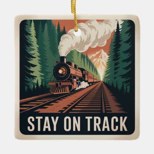 Stay On Track セラミックオーナメント (正面)