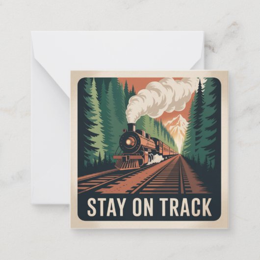 Stay On Track ノートカード (正面)