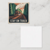 Stay On Track ノートカード (正面/裏面)