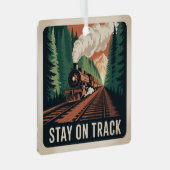 Stay On Track メタルオーナメント (正面右)