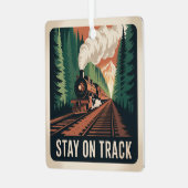 Stay On Track メタルオーナメント (正面左)