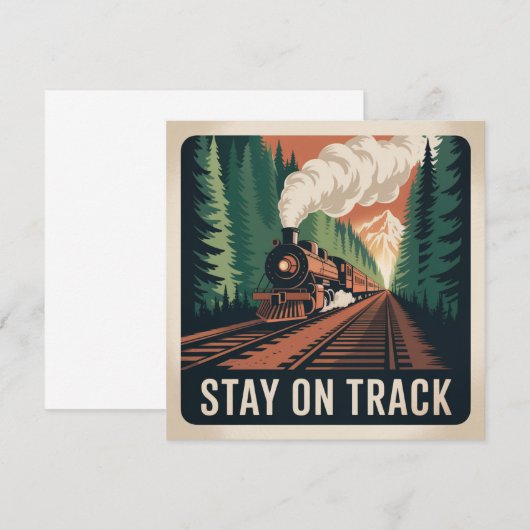 Stay On Track 招待状 (正面/裏面)