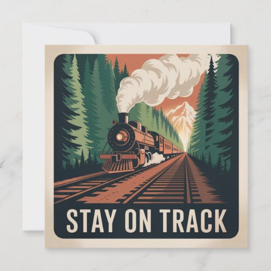 Stay On Track 招待状 (正面)