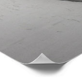 Stay on Track Winter Woods Railroad Photo ポスター (角)