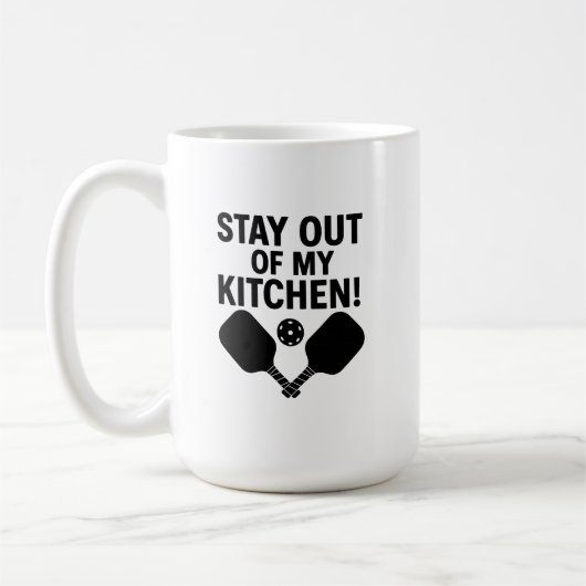 Stay Out of My Kitchen Premium コーヒーマグカップ (左)