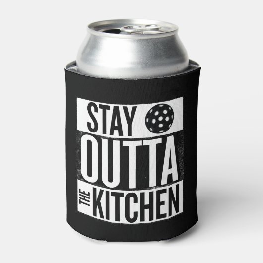 "Stay Outta the Kitchen"ピックボールクーラーボックス 缶クーラー (缶正面)