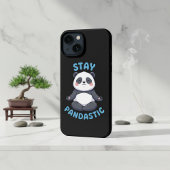 Stay Pandastic T-Shirt, Funny Panda Meditation iPhoneケース