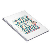 「Stay Pawsitive」ノートブック ノートブック (右側)