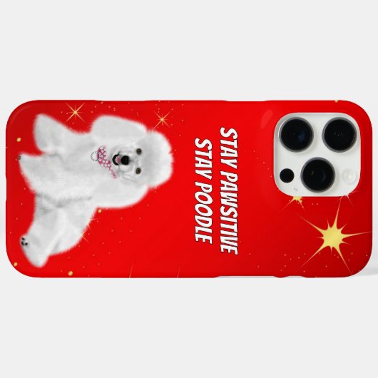 Stay Pawsitive Case-Mate iPhoneケース (裏面 (横))