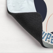 Stay Pawsitive Cat Illustration Modern Artistic Of マウスパッド (コーナー)