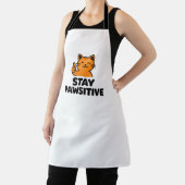 stay pawsitive cute  cat All over print Apron エプロン (インサイチュ)
