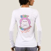 Stay Pawsitive – Cute Cat Motivation Kawaii PeT トライブレンドTシャツ (背面)