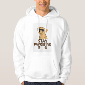 Stay Pawsitive – Cute Dog Shirt for Pet Lovers パーカ