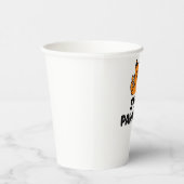 stay pawsitive cute Ginger cat Paper cup 紙コップ (右)