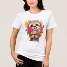 Stay Pawsitive - Cute Sloth T-Shirt for Women
