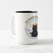 Stay Pawsitive Halloween ツートーンマグカップ (正面左)