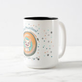 Stay Pawsitive Minimalist / Cat /勇気付けられる/ ツートーンマグカップ (正面右)