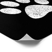 Stay Pawsitive Shirt - Dog Paw Cat Animal Cute Gif ポスター (角)