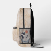Stay Pawsitive Tuxedo Cat Birthday Party Backpack プリントバックパック (右)
