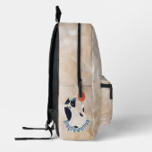 Stay Pawsitive Tuxedo Cat Birthday Party Backpack プリントバックパック (左)