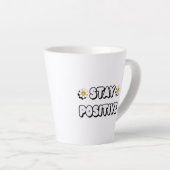 Stay Positive カフェラテマグ (右アングル)