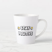 Stay Positive カフェラテマグ (右)
