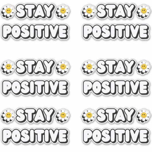 Stay Positive シール (正面)