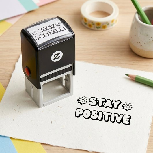 Stay Positive セルフインキングスタンプ