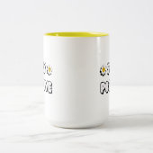 Stay Positive ツートーンマグカップ (中央)