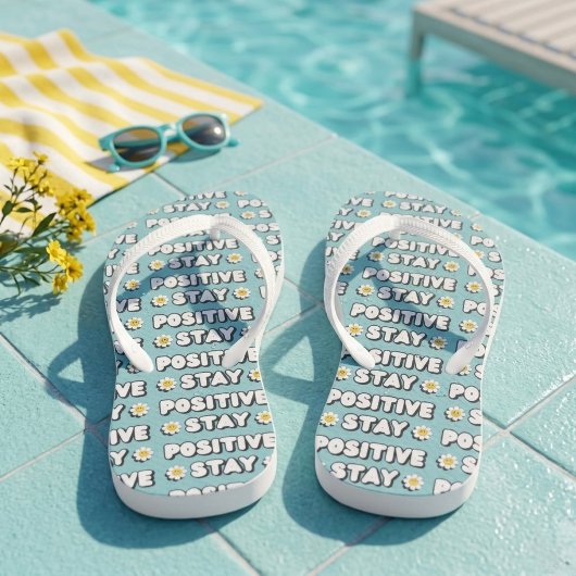 Stay Positive ビーチサンダル
