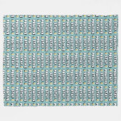 Stay Positive フリースブランケット (正面(横))